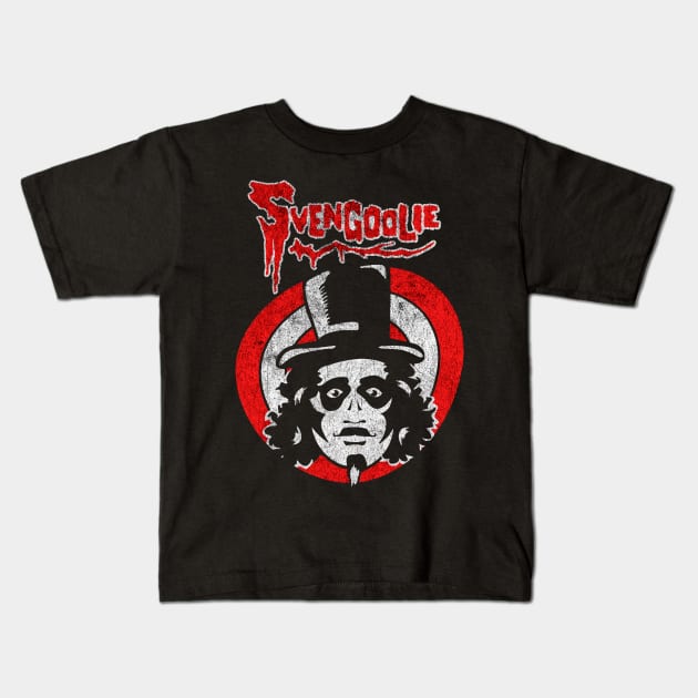 Distressed Svengoolie Kids T-Shirt by AnglingPK